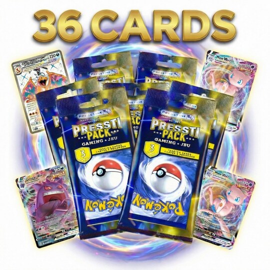 pokemon cards 36 booster packs Scarlet Violet Prismatic Evolutions LOT of Equivalent of a Booster Box Pokemon USA Crobat V Pokmon Trading Card Game booster